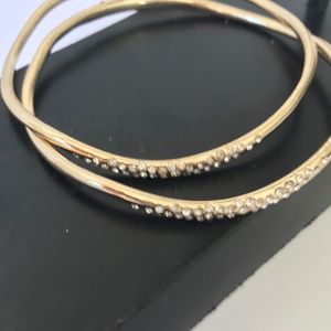 ALEXIS BITTAR GOLD TONE BRACELETS